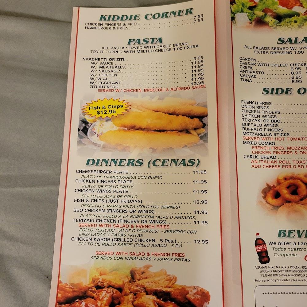 Bill's Pizza Menu image 1
